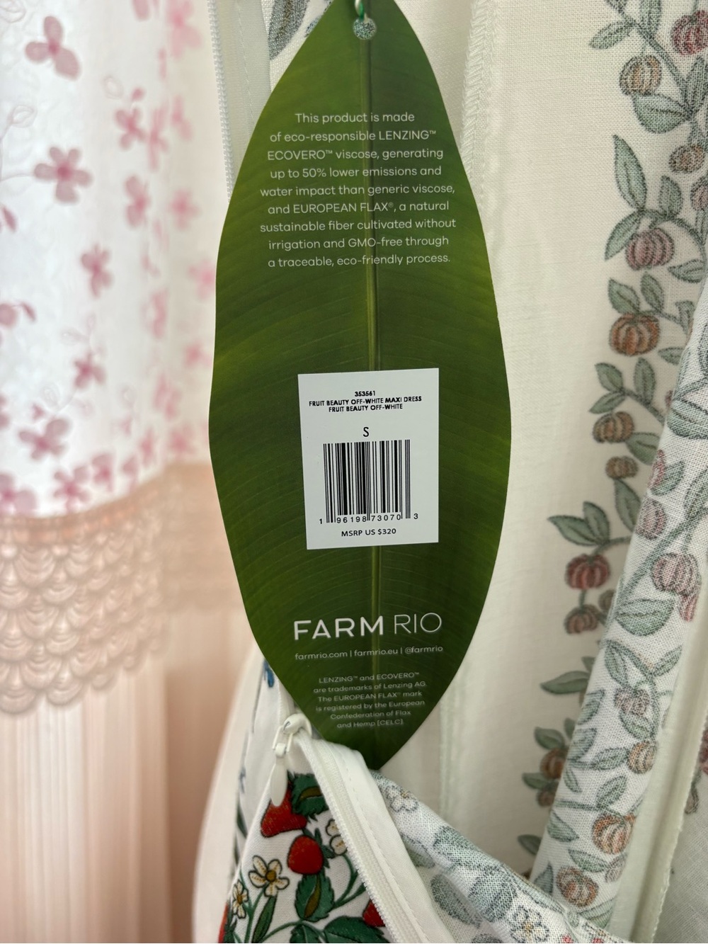Farm Rio Off White Fruit Beauty Maxi Dress - Picture 8 of 11
